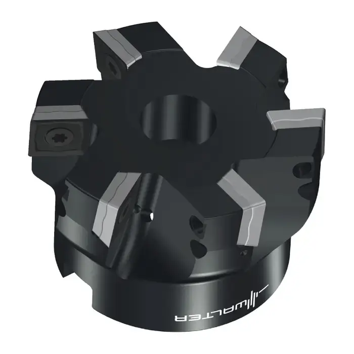WALTER 6741209 - M4132.064-B26-07-09, 2.500" 90 Degree Square Shouldering Indexable Face Mill for SDMT09T3__ Inserts, Right Hand Top Pick