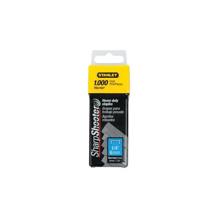 One Day Deal STANLEY TRA704T 1/4" Size, Heavy Duty Staples Type, 1000 Package Qty Staples