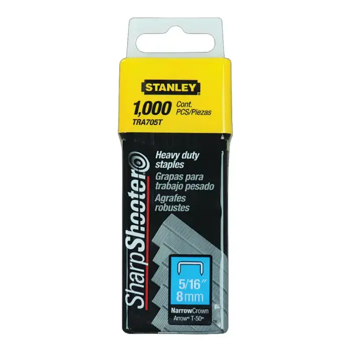 Fresh Stock STANLEY TRA705T 5/16" Size, Heavy Duty Staples Type, 1500 Package Qty Staples