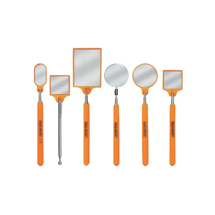 Buy Direct MAG-MATE 318HVO 3-1/2" x 2-1/2" Mirror Size, 7-1/4" - 37" Handle Length Inspection Mirror