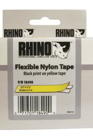 Low Price DYMO 18490 1/2" Width, 11-1/2" Length, Yellow Color Labeler Tape