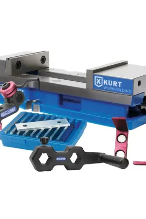KURT Vise, Parallel Set, Parallel Holder Clip Set, Mill Stop, 2-Position Vise Handle Milling & Drilling Tooling Package Professional Grade