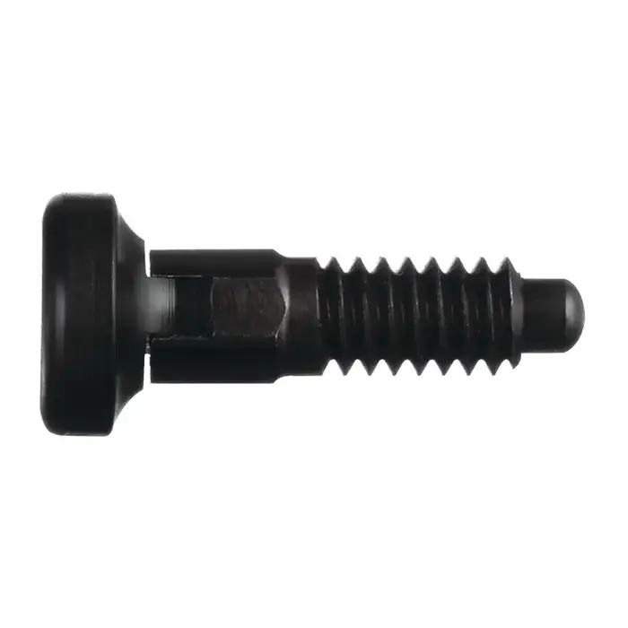 Next Day Delivery VLIER MPRTL10 M10x1.5 Thread Size, 20mm Thread Length, 6mm Plunger Dia., Knob Handle Steel Hand Retractable Spring Plunger