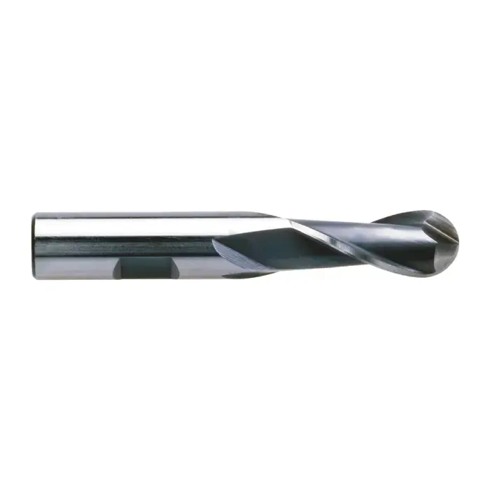 TTC 08-370-128 2" Size, 2-1/2" LOC, 2 Flute, High Speed Steel Ball End Mill Price Cut