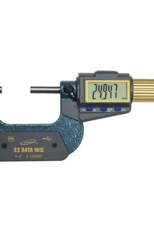 Mega Sale IGAGING 35-054-U02 1 - 2" (25 - 50mm) Range, .00005" (.001mm) Graduation Flat End Spindle Outside Micrometer