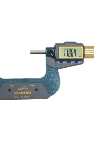 IGAGING 35-054-U03 2 - 3" (50 - 75mm) Range, .00005" (.001mm) Graduation Flat End Spindle Outside Micrometer Clearance