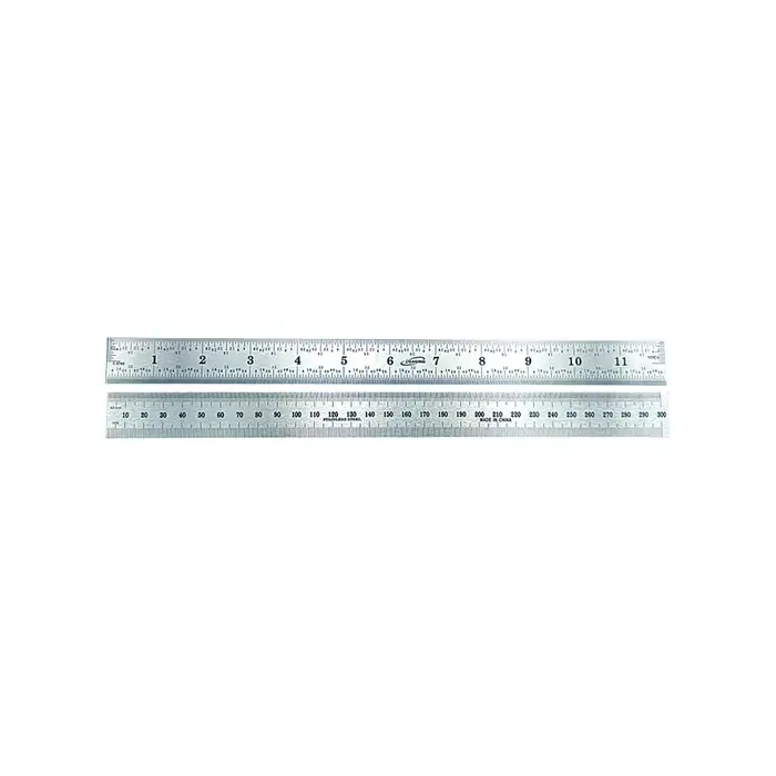 Today Only IGAGING 34-012-N 12", EM (32nds, 64ths, .5 mm, 1mm) Graduation Rigid Rule