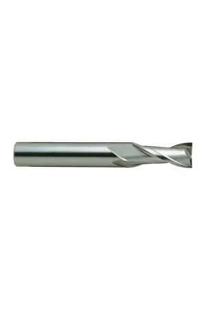 YG1 1565 3/16" Size, 5/8" LOC, 2 Flute, Bright Solid Carbide 2 Flute Finishing End Mill Express Delivery