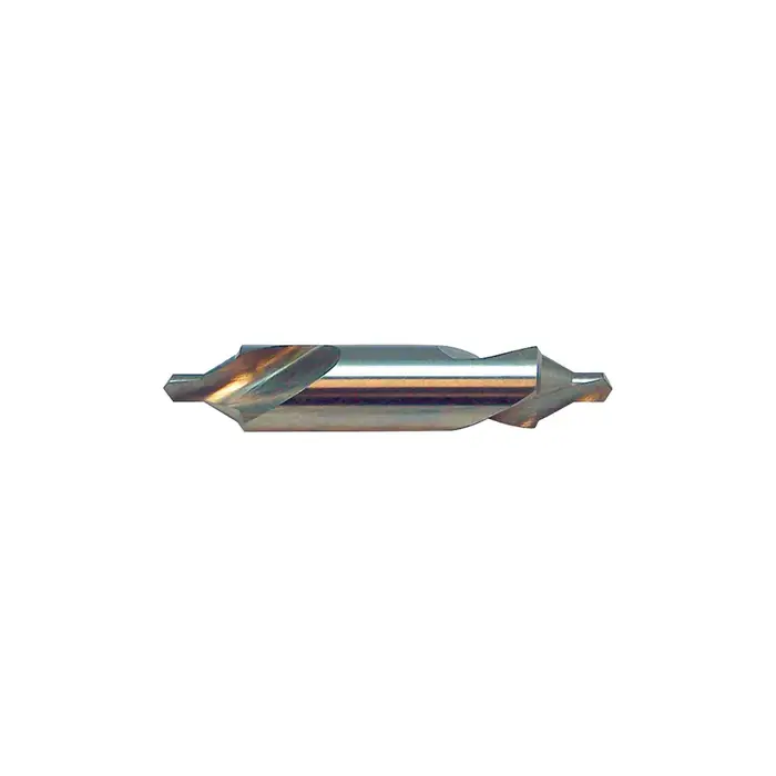 Instant Buy KEO 906 HSS 18 60° Bell Type Centerdrill, Ø.250 Pilot, Ø.600Bell, 3/4 Body, Left Hand, AlTiN Coated