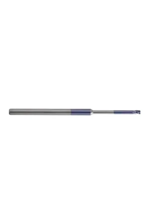 Order Now KEO 930 Solid Carbide End Mill, Ø.045 x .068, Long Shank, 15x Reach Length, 3 Flute, Stub Length, Square, AlTiN Coated