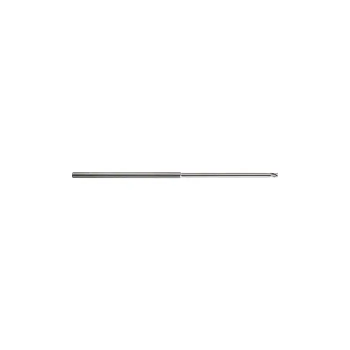 Buy Direct KEO 930 Solid Carbide End Mill, Ø.020 x .030, Long Shank, 20x Reach Length, 3 Flute, Stub Length, Square, AlTiN Coated