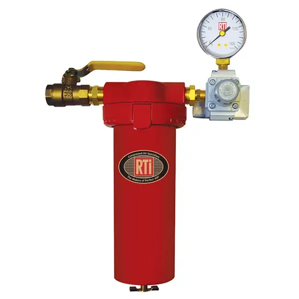 RTI STEALTH 6960B Activated Carbon Filter, 1/2" Inlet, Regulated 1/4" Outlet With Gauge Big Sale
