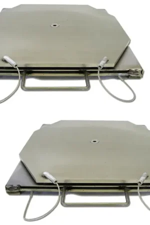 Low Price QSP 25-129 Pair of Wheel Alignment Stainless Steel Turnplates with handles