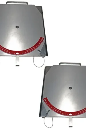 QSP 25-24-A-P Pair of Wheel Alignment HD Aluminum Turnplates with SS pointer Next Day Delivery