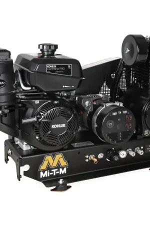 Popular Mi-T-M AG2-SK14-BE - Base-Mount Two Stage Gasoline Combination Air Compressor / Generator