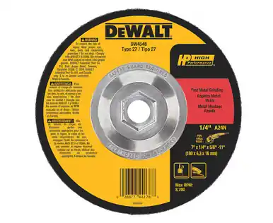 7" X 1/4" X 5/8-11 Fast Metal Grinding Wheel - No. DW4548 Mega Sale