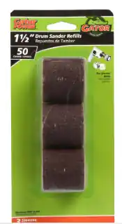 Drum Sander Refill 1-1/2", 50 Grit Brand Gator Grit 3/PK - No. 6088 Seasonal Sale