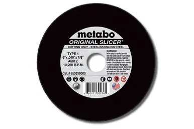 Slicer Original 4.5" X .045" X 7/8" Cutting Disc, Type 1 A60TZ - No. 655346000 Time-Limited
