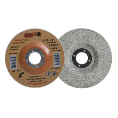 Sale 4-1/2" X 7/8" Arbor Cotton Fiber Surface Conditioning Disc - No. 49549