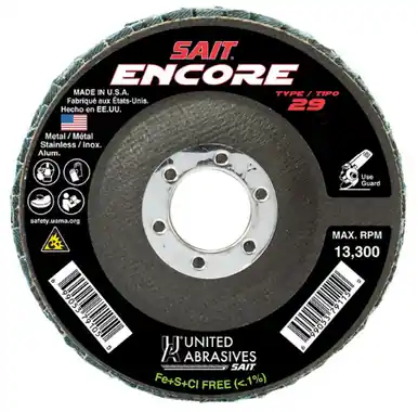 Best Seller General Purpose No Hub Zirconium Flap Discs 60 Grit - No. 71248