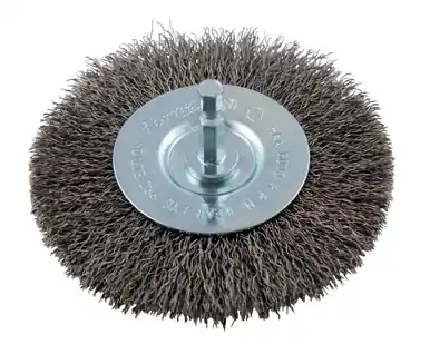 Authentic 4 in. Crimped Wire Wheel Brush Metal 6000 rpm - No. 72740