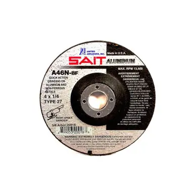 4-1/2" x 1/4" Type 27 Grinding Wheel, 7/8" Bore Sait A46N - No. 20062 Factory Price