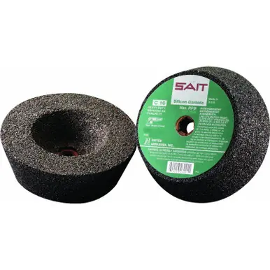6" Grinding Cup Stone 5/8"-11 NC Bore Type 11 Sait C16 - No. 26021 Must Have