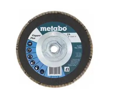Flap Disc 6" Dia, 40 Grit, Zirconia Alumina, Type 27 - No. 629484000 Holiday Sale